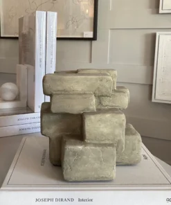 Made Goods Damon Sculpture Gray Stone