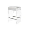 Worlds Away New Arrivals Indy Counter Stool White And Nickel