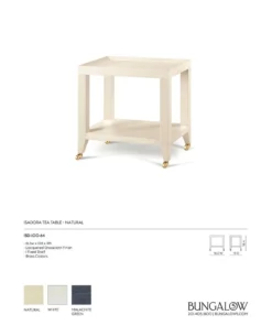 Bungalow 5 Isadora Tea Table Natural New Arrivals 7 Bungalow 5 Isadora Tea Table Natural New Arrivals