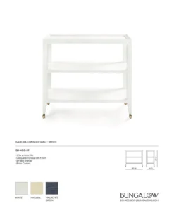 Bungalow 5 Isadora Console Table White New Arrivals 10 Bungalow 5 Isadora Console Table White New Arrivals