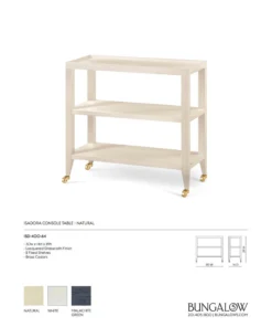 Bungalow 5 Isadora Console Table Natural New Arrivals 5 Bungalow 5 Isadora Console Table Natural New Arrivals