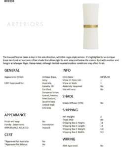 Arteriors Home Inwood Single Sconce Brass New Arrivals 14 Arteriors Home Inwood Single Sconce Brass New Arrivals