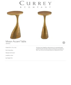 Currey And Company Ishaan Accent Table