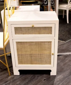 Worlds Away Ruth Cabinet White Lacquer New Arrivals