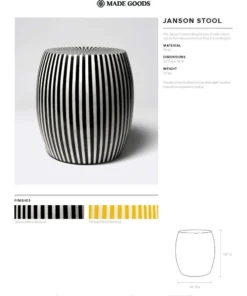 Made Goods Janson Stool Black And White 7 Made Goods Janson Stool Black And White
