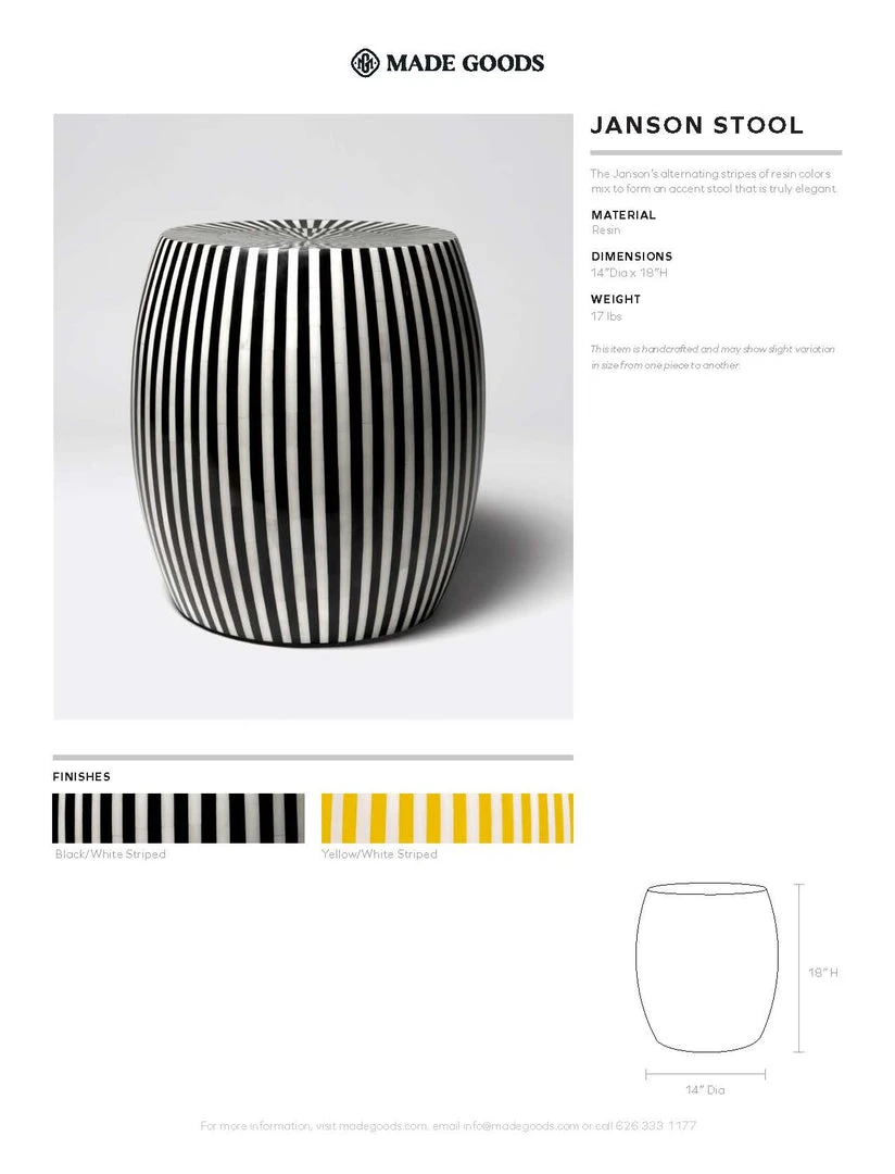 Made Goods Janson Stool Black And White 4 Made Goods Janson Stool Black And White