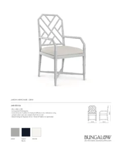 Bungalow 5 New Arrivals Jardin Armchair Gray 11 Bungalow 5 New Arrivals Jardin Armchair Gray