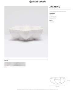 Made Goods Jasmine Marble Bowl New Arrivals
