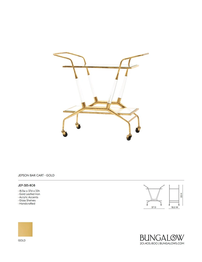 Bungalow 5 Jepson Bar Cart 11 Bungalow 5 Jepson Bar Cart