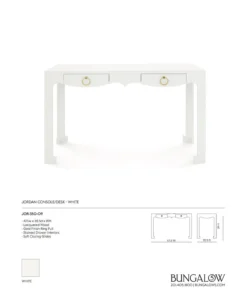 Bungalow 5 Jordan Console Desk White 17 Bungalow 5 Jordan Console Desk White