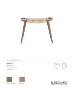 Bungalow 5 Jerome Stool Driftwood 13 Bungalow 5 Jerome Stool Driftwood