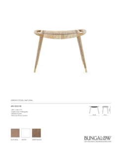 Bungalow 5 New Arrivals Jerome Stool Natural