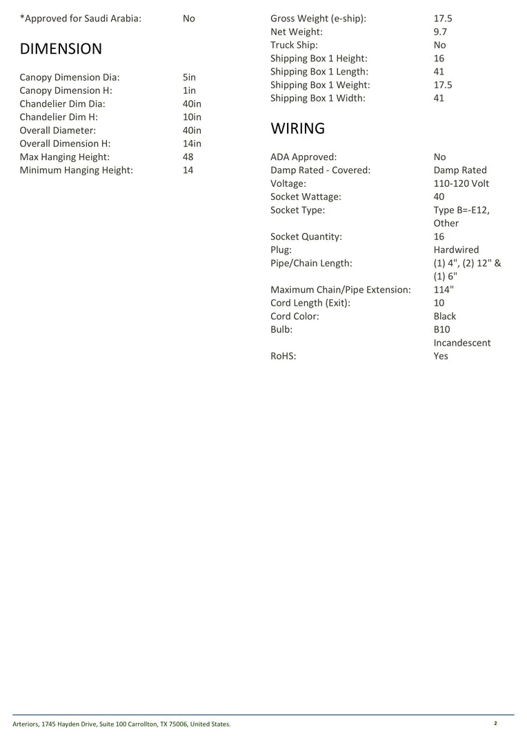 Arteriors Home New Arrivals Jalen Two Tier Chandelier 6 Arteriors Home New Arrivals Jalen Two Tier Chandelier