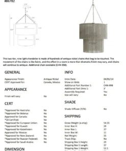 Arteriors Home New Arrivals James Chandelier Antique Nickel