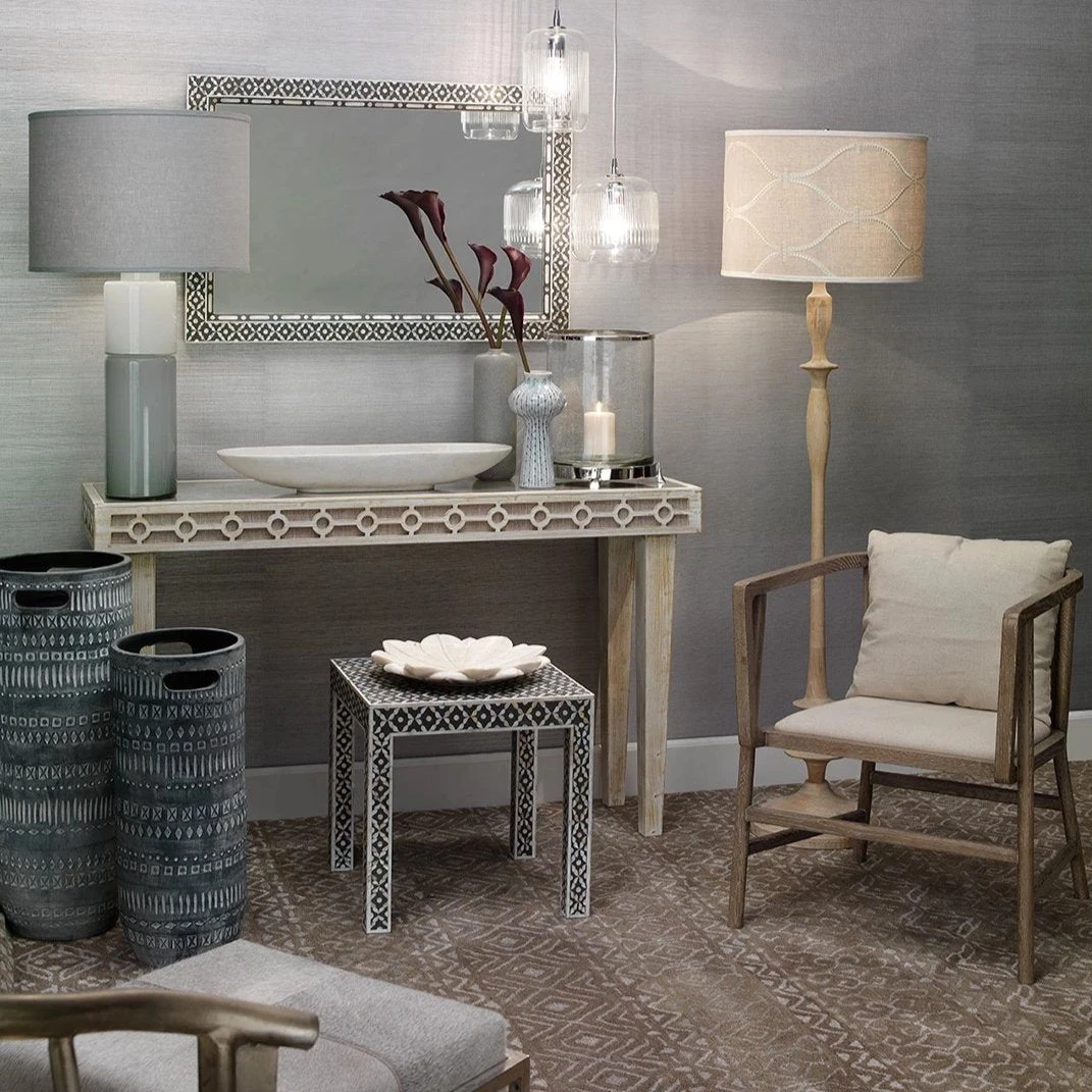 Jamie Young Shelby Stool Grey Hide 2 Jamie Young Shelby Stool Grey Hide