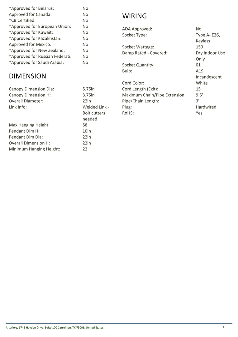 Arteriors Home Jarrod Small Pendant White New Arrivals 6 Arteriors Home Jarrod Small Pendant White New Arrivals