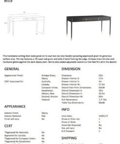 Arteriors Home Jobe Desk 13 Arteriors Home Jobe Desk