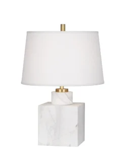 Jonathan Adler New Arrivals Short Canaan Marble Table Lamp White