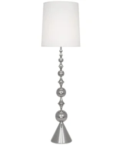 Jonathan Adler Harlequin Floor Lamp Polished Nickel