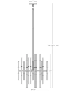 Jonathan Adler New Arrivals Meurice Chandelier Polished Nickel