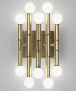 Jonathan Adler Meurice Five Arm Sconce Antique Brass New Arrivals