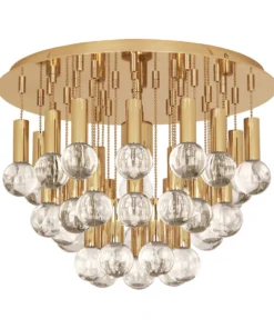 Jonathan Adler Milano Flush Mount Polished Brass New Arrivals
