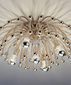 Jonathan Adler Anemone Flush Mount Polished Nickel New Arrivals