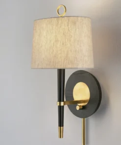 Jonathan Adler Ventana Sconce Antique Brass