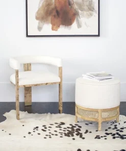 Worlds Away New Arrivals Jude Chair Burl Wood