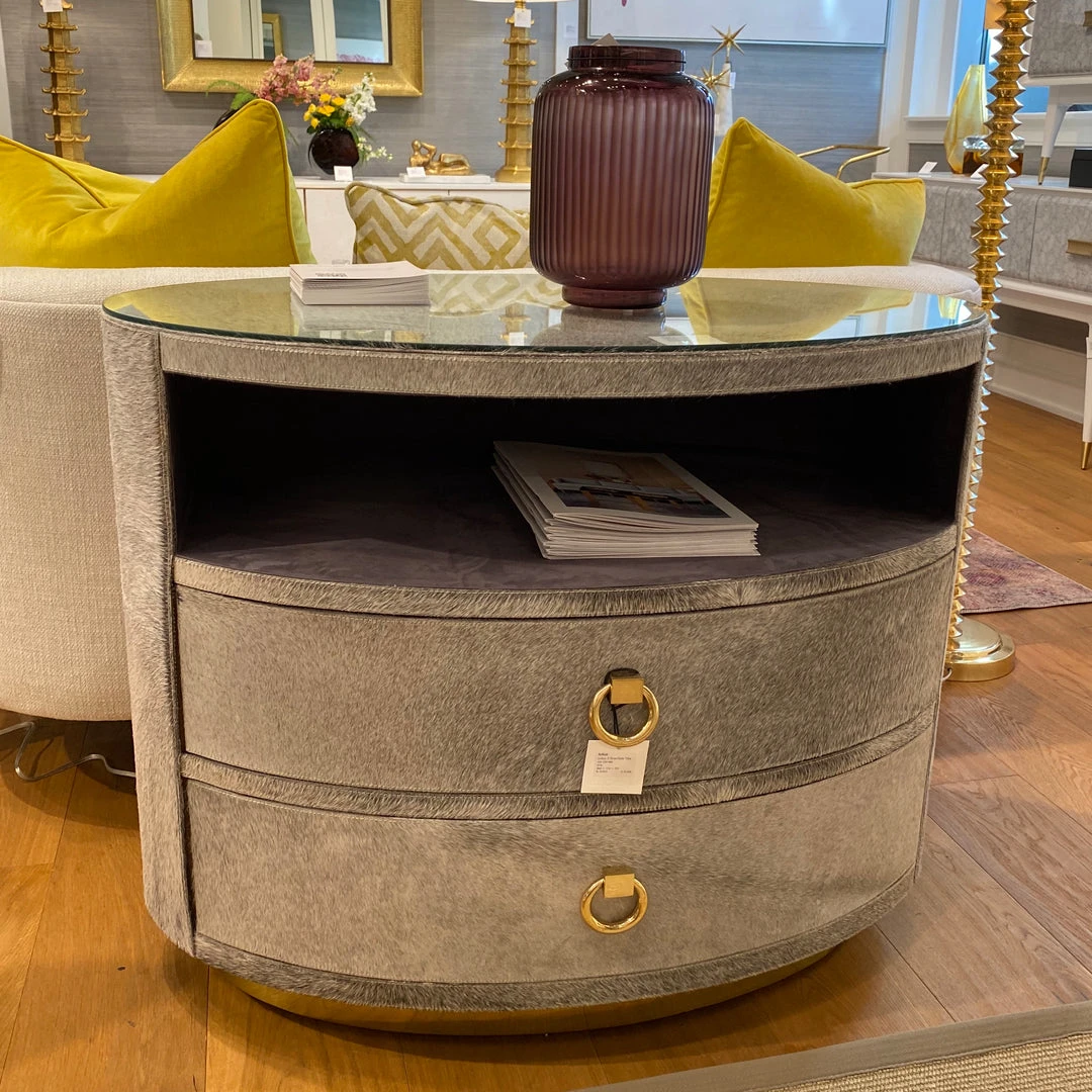 Bungalow 5 Julius 2 Drawer Side Table Gray New Arrivals 2 Bungalow 5 Julius 2 Drawer Side Table Gray New Arrivals