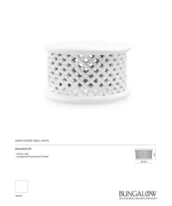 Bungalow 5 New Arrivals Kano Coffee Table White