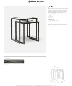 Made Goods Kort Nesting Side Tables New Arrivals