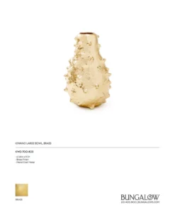 Bungalow 5 Kiwano Vase Brass 9 Bungalow 5 Kiwano Vase Brass
