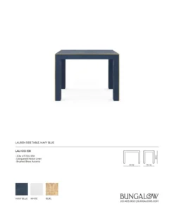 Bungalow 5 New Arrivals Lauren Side Table Navy Blue 8 Bungalow 5 New Arrivals Lauren Side Table Navy Blue