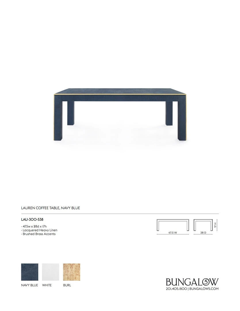 Bungalow 5 Lauren Coffee Table Navy Blue New Arrivals 4 Bungalow 5 Lauren Coffee Table Navy Blue New Arrivals