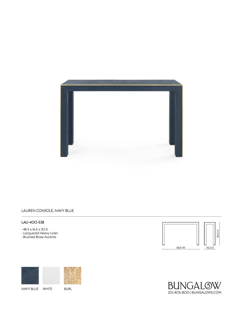 Bungalow 5 Lauren Console Navy Blue New Arrivals 4 Bungalow 5 Lauren Console Navy Blue New Arrivals
