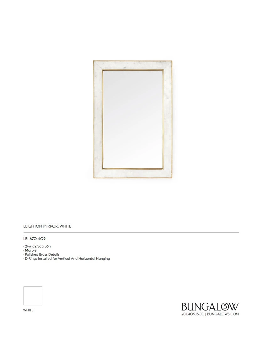Bungalow 5 Leighton Mirror 6 Bungalow 5 Leighton Mirror