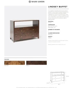 Made Goods New Arrivals Lindsey Buffet Olive Ash Veneer