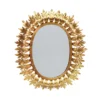 Worlds Away Lona Oval Mirror Gold Leaf New Arrivals