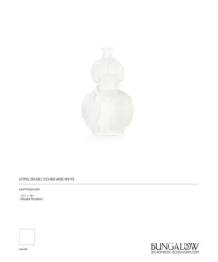 Bungalow 5 New Arrivals Lotus Double Gourd Vase White 7 Bungalow 5 New Arrivals Lotus Double Gourd Vase White