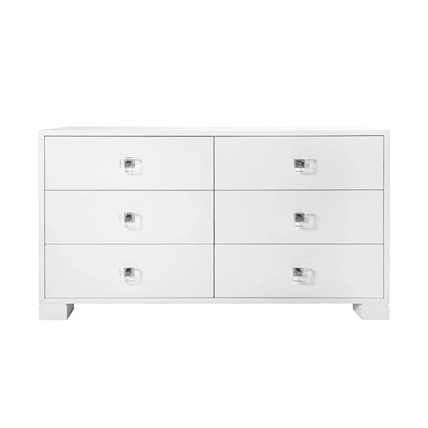 Worlds Away New Arrivals Louise Dresser White Nickel Hardware 2 Worlds Away New Arrivals Louise Dresser White Nickel Hardware