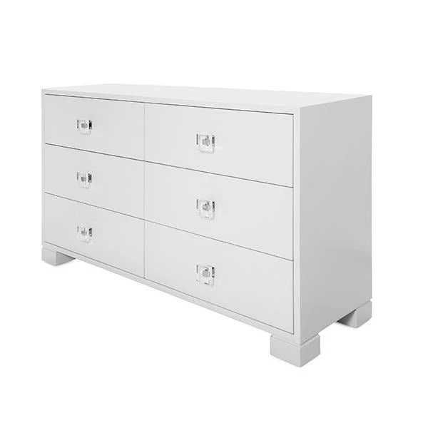 Worlds Away New Arrivals Louise Dresser White Nickel Hardware 1 Worlds Away New Arrivals Louise Dresser White Nickel Hardware
