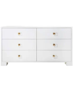 Worlds Away Louise Dresser White Brass Hardware New Arrivals