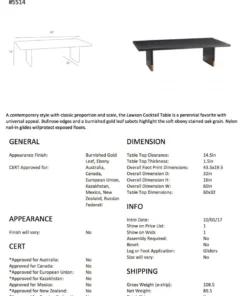 Arteriors Home Lawson Coffee Table 11 Arteriors Home Lawson Coffee Table