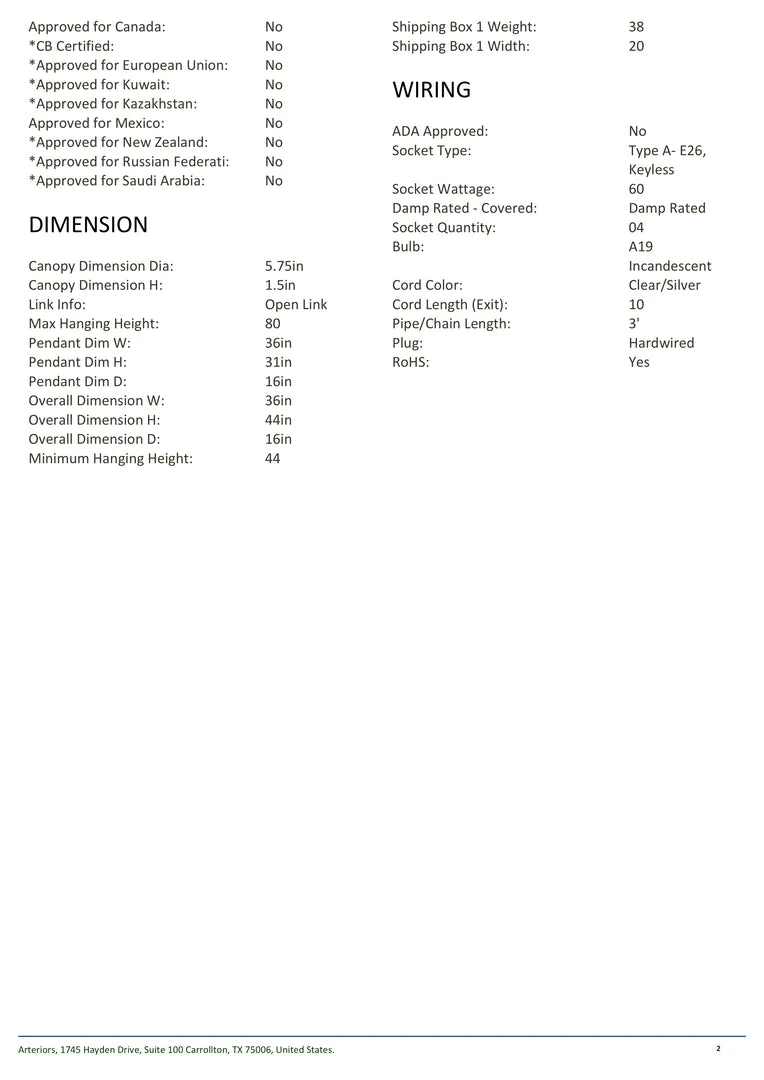 Arteriors Home New Arrivals Layla Pendant 6 Arteriors Home New Arrivals Layla Pendant