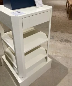 Made Goods Lena Single Nightstand Pristine Faux Raffia