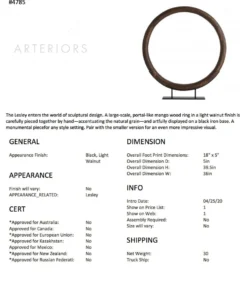 Arteriors Home Lesley Large Sculpture New Arrivals