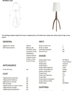 Arteriors Home Linden Floor Lamp