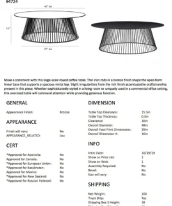 Arteriors Home Lou Coffee Table 11 Arteriors Home Lou Coffee Table