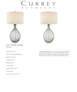 Currey And Company Luc Table Lamp New Arrivals 9 Currey And Company Luc Table Lamp New Arrivals